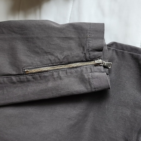 TYLI Italy Two-Layer Chain Rhinestone Detail Gray Coat - Picture 5 of 13